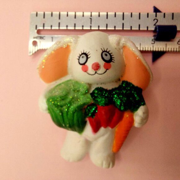 Vintage Easter Bunny Brooch Pins Set Of 3 By Easter Unlimited Inc. Spring - Picture 4 of 8